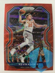 2020-21 Panini Prizm Red Wave Parallel Kevin Knox II #163 SP New York Knicks